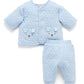 Quilted Track Suit - Sky Melange