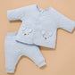 Quilted Track Suit - Sky Melange