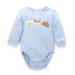 Puppy Applique Bodysuit - Sky Melange