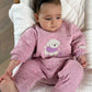 Puppy Quilted  Growsuit - Petunia Melange