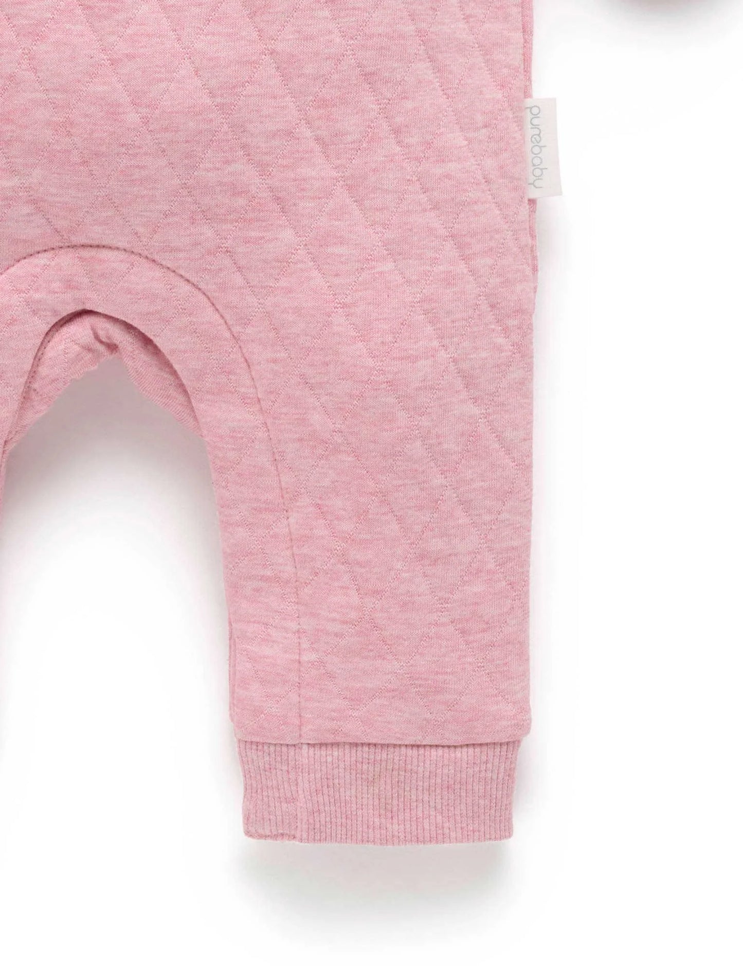 Puppy Quilted  Growsuit - Petunia Melange