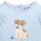 Doggy Quilted Growsuit - Sky Melange