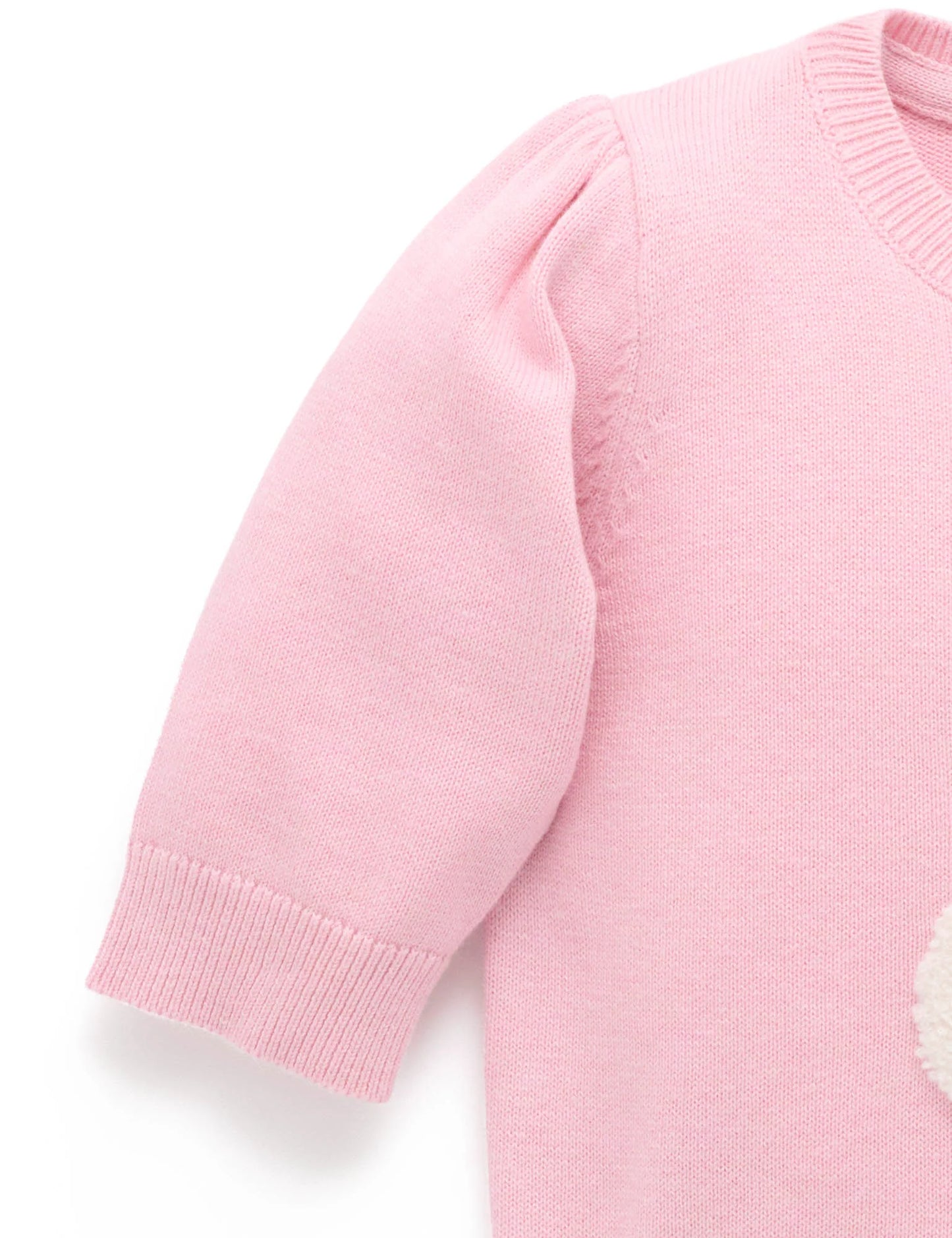 Kitten Embroidered Jumper - Petunia Melange