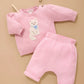 Kitten Embroidered Jumper - Petunia Melange