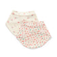 2Pkt Dribble Bib - Emilia Print