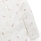 Purebaby 2 Pk Zip Growsuit - Pale Pink Blossom