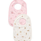 Purebaby Essential 2Pk Bib - Little Bunny