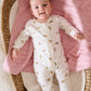 Purebaby Essential L/S Zip Growsuit - Little Bunny