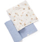 Purebaby Essential 2Pk Muslin Wrap - Little Bear
