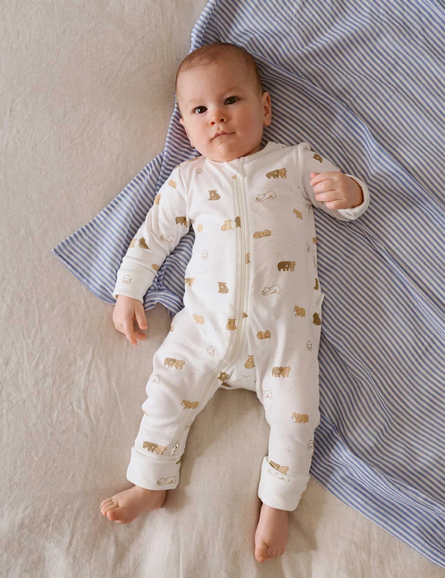 Purebaby Essential 2Pk Muslin Wrap - Little Bear