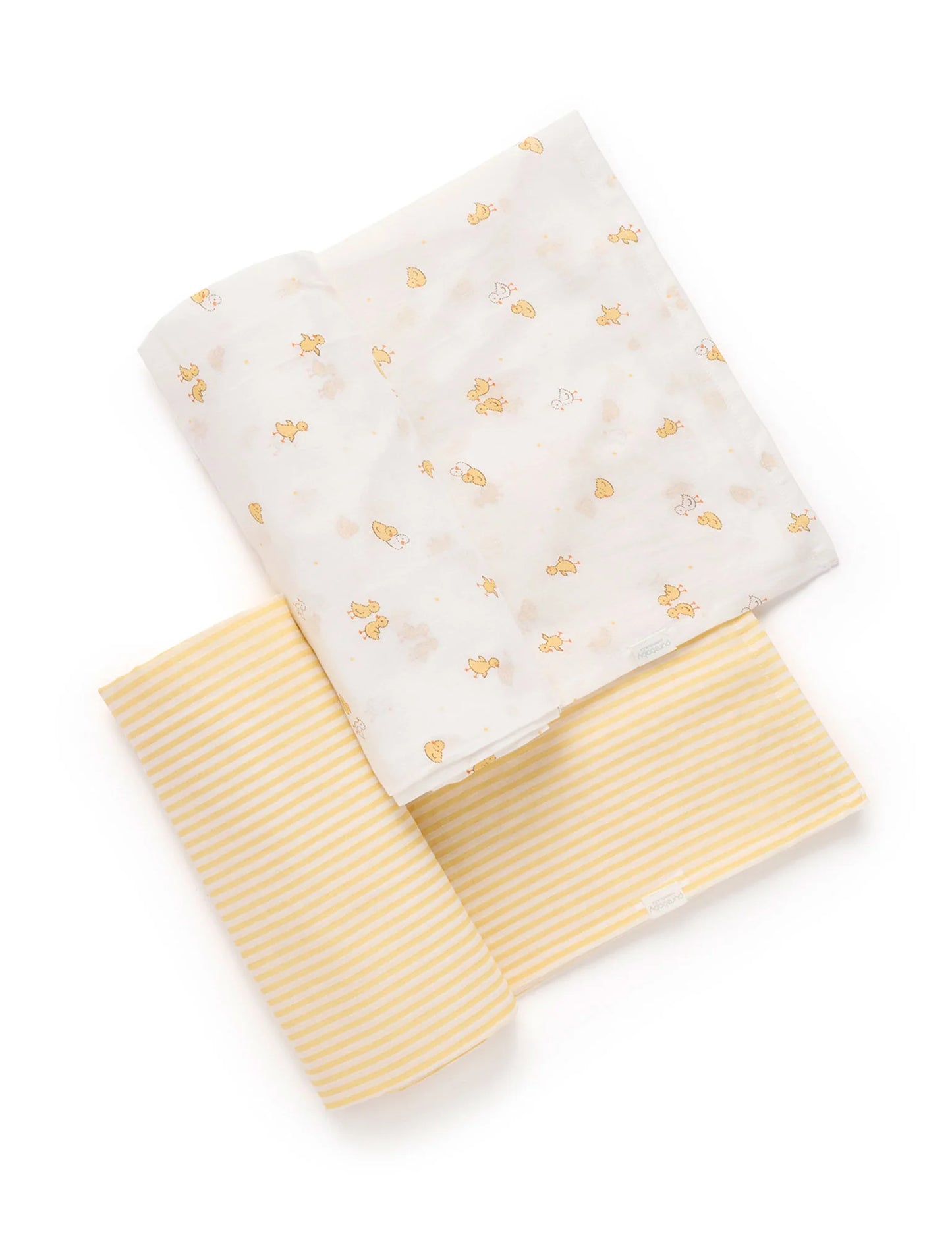 Purebaby Essential 2Pk Muslin Wrap - Little Ducky