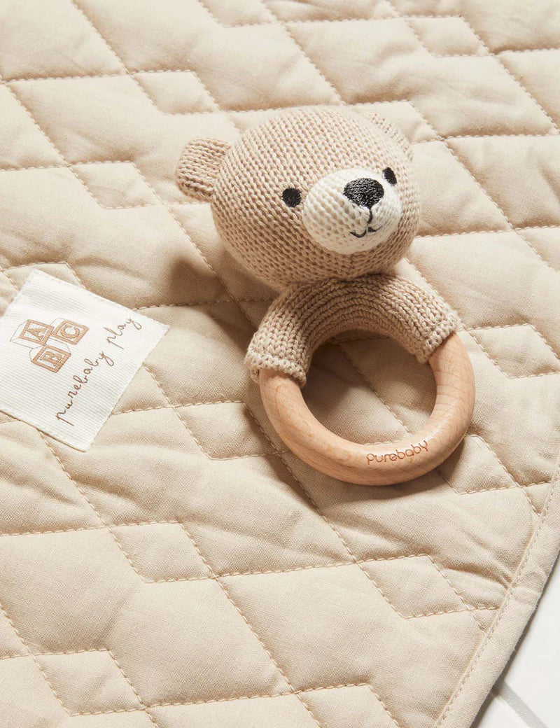 Knitted Bear Rattle