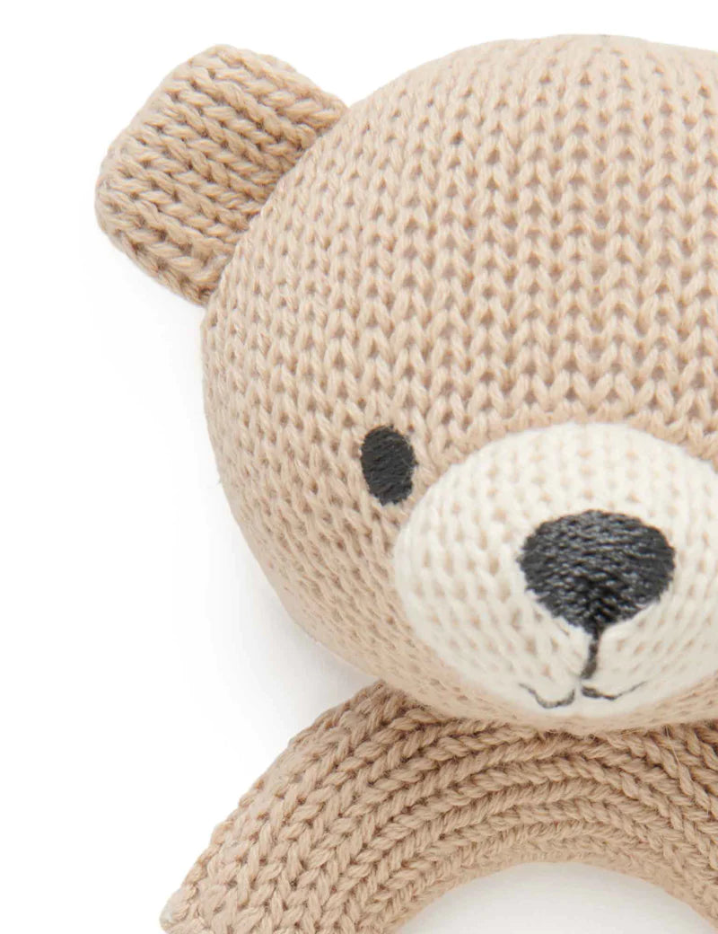 Knitted Bear Rattle