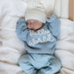 'Hello World' Chunky Knit Jumper - Blue