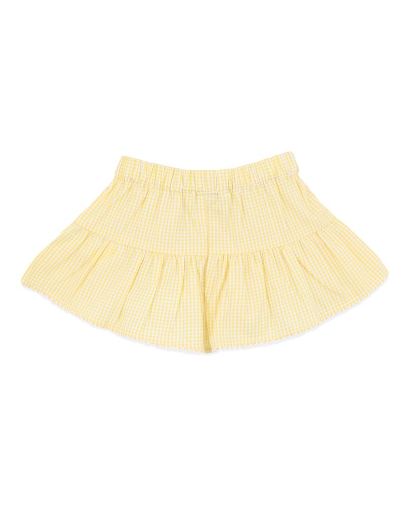 Libby Check Shorts - Yellow check