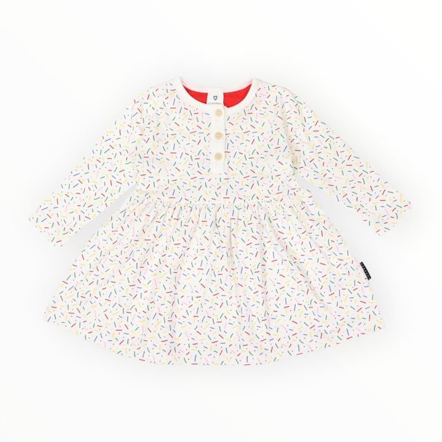 Sprinkles Cotton Dress - Beige