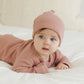 Quincy Mae Knotted Baby Hat  - Rose 0-6M
