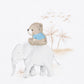 Brady Bear Tee - Cloud