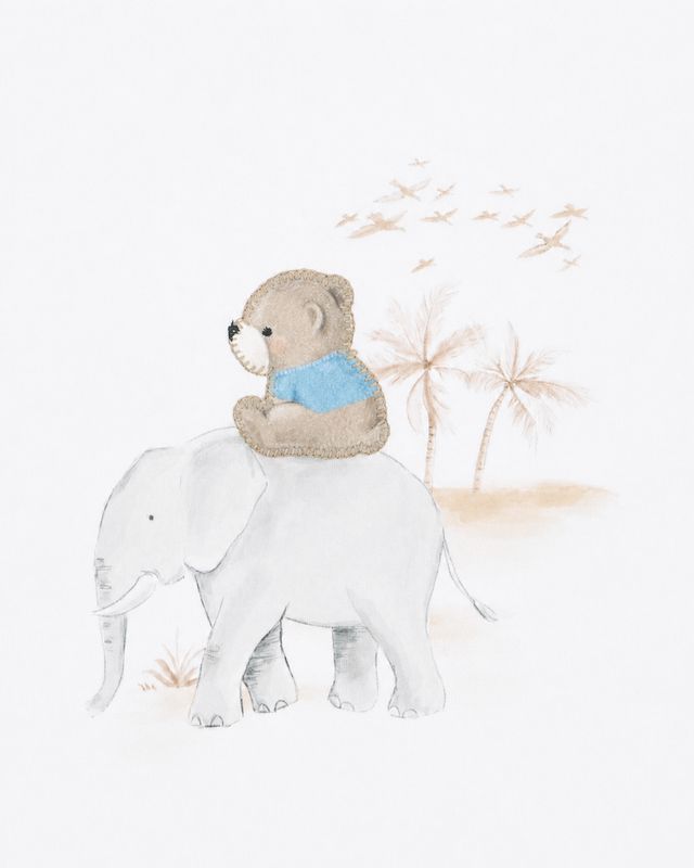 Brady Bear Tee - Cloud