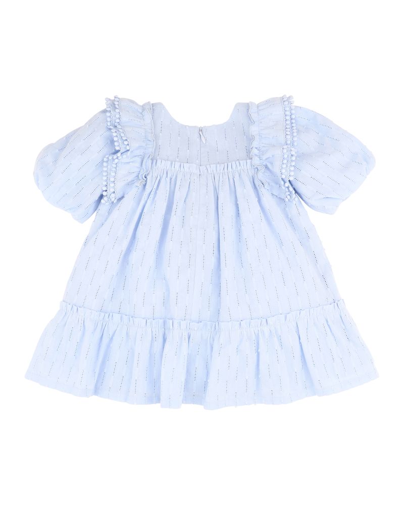 Piccolina Broderie Dress - Cornflower Blue