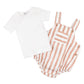 Max 2Pce Bodysuit Set - Caramel Stripe