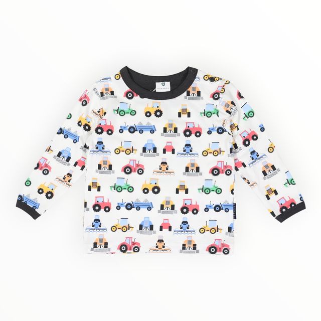 Farm Trucks Top - Beige