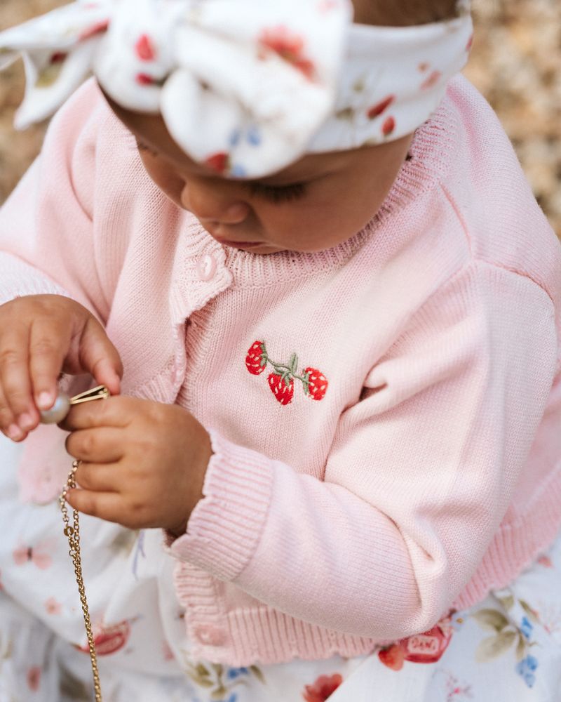 Poppy Cardigan - Pink Icing