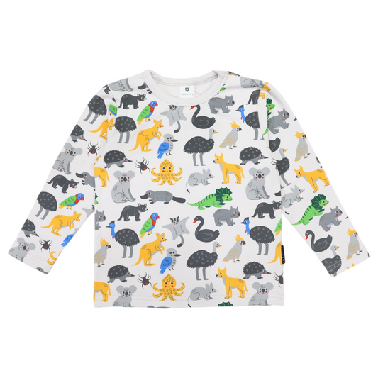 Australian Animal Tee - Grey