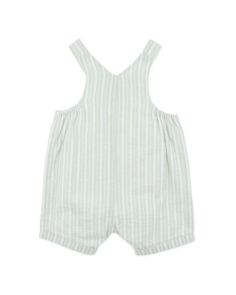 Evan Overalls - Green Stripe