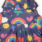 Raincoat Spring Rainbow - Navy