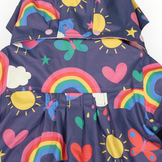 Raincoat Spring Rainbow - Navy