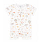 Scout S/S Zip Romper - Scout Print