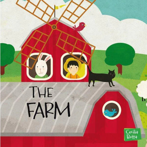 Sassi Book & Giant Puzzle - The Farm 30Pce