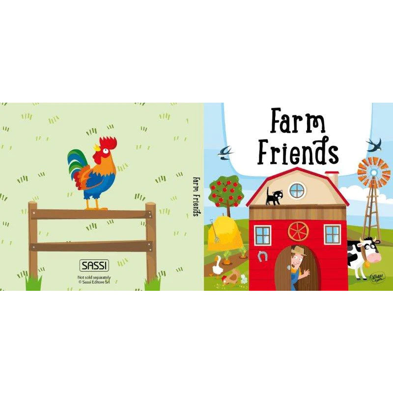 Sassi Book & Giant Puzzle - Farm Friends 30Pce