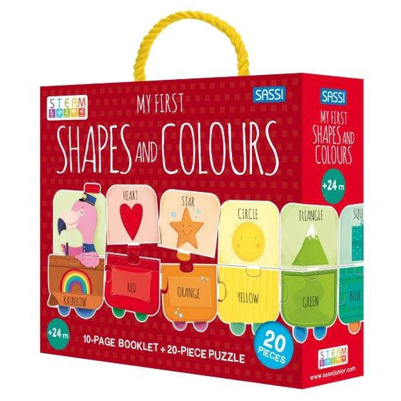 Sassi My First Shapes & Colours Puzzle & Book Set
