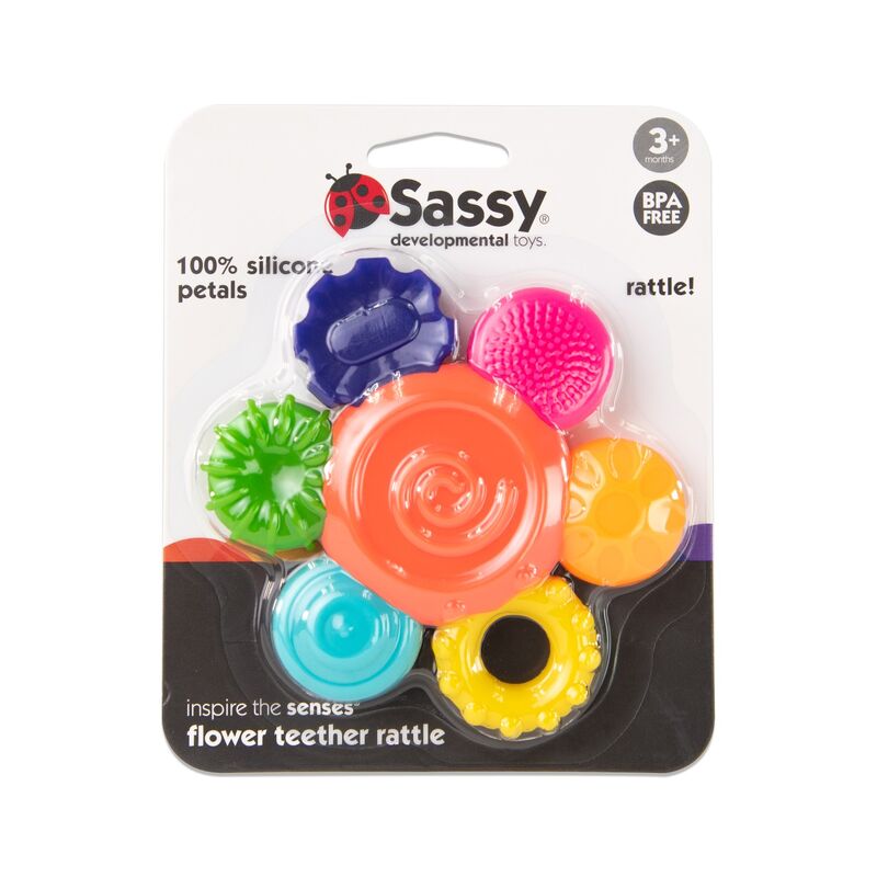 Sassy Baby - Flower Silicone Rattle