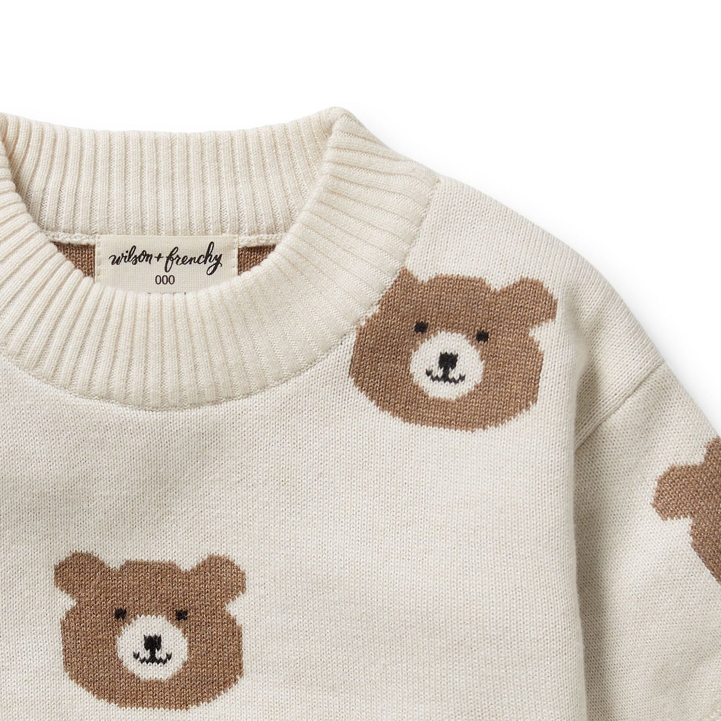 Knitted Jacquard Jumper - Beary cute