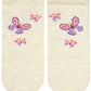 Toshi Organic Ankle Jacquard Socks - Butterfly Bliss