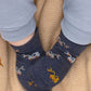 Toshi Organic Ankle Jacquard Socks - Earthmover
