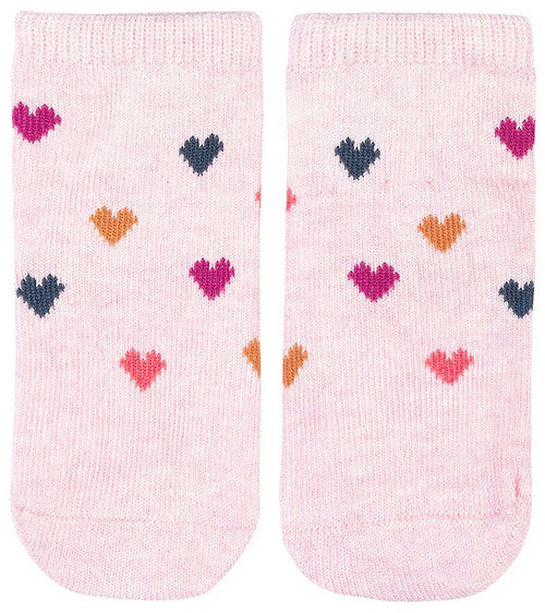 Toshi Organic Ankle Jacquard Socks - Hearts