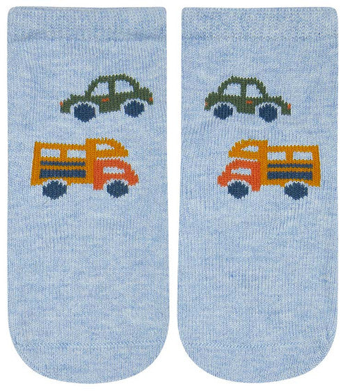Toshi Organic Ankle Jacquard Socks - Road Trip