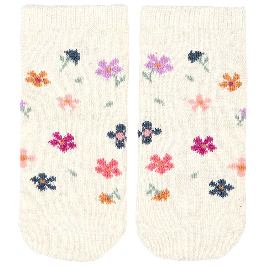 Toshi Organic Ankle Jacquard Socks - Wild Flowers
