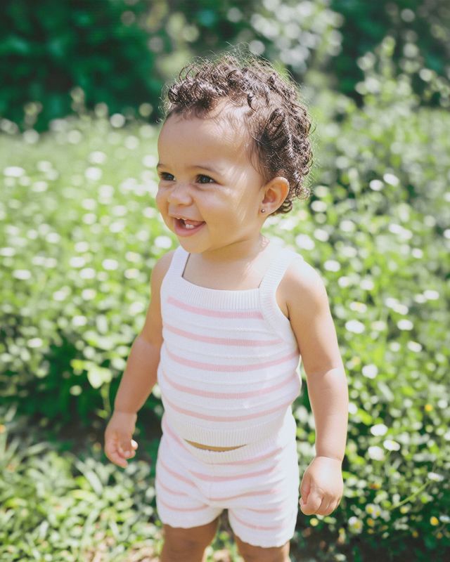Knitted 2Pce Set - Taylor Stripe