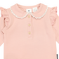 Collared Bodysuit - Dusky Pink