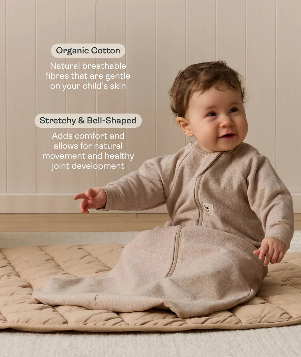 Jersey Sleeping Bag L/S 1.0 TOG - Taupe Marl