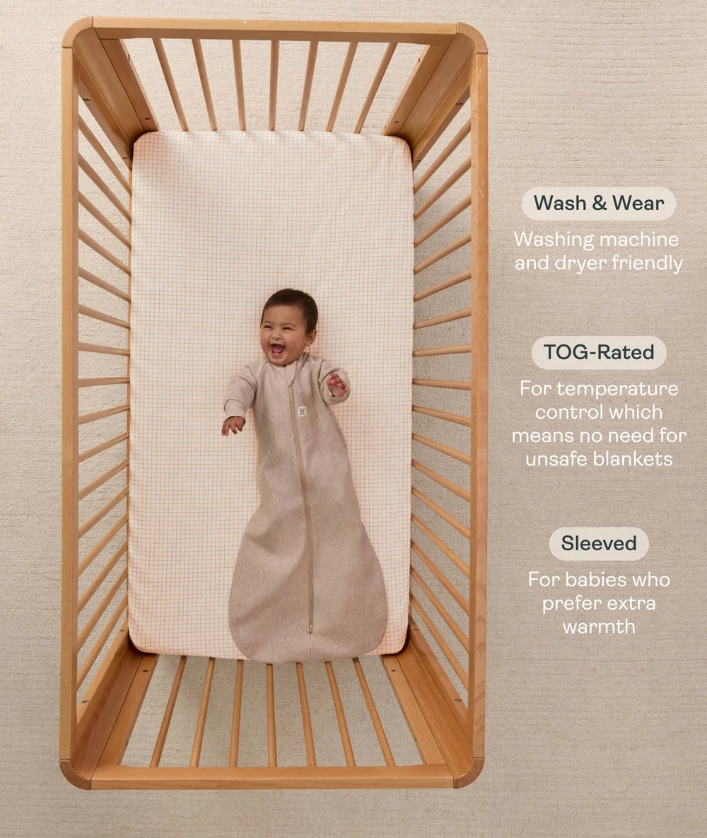 Jersey Sleeping Bag L/S 1.0 TOG - Taupe Marl