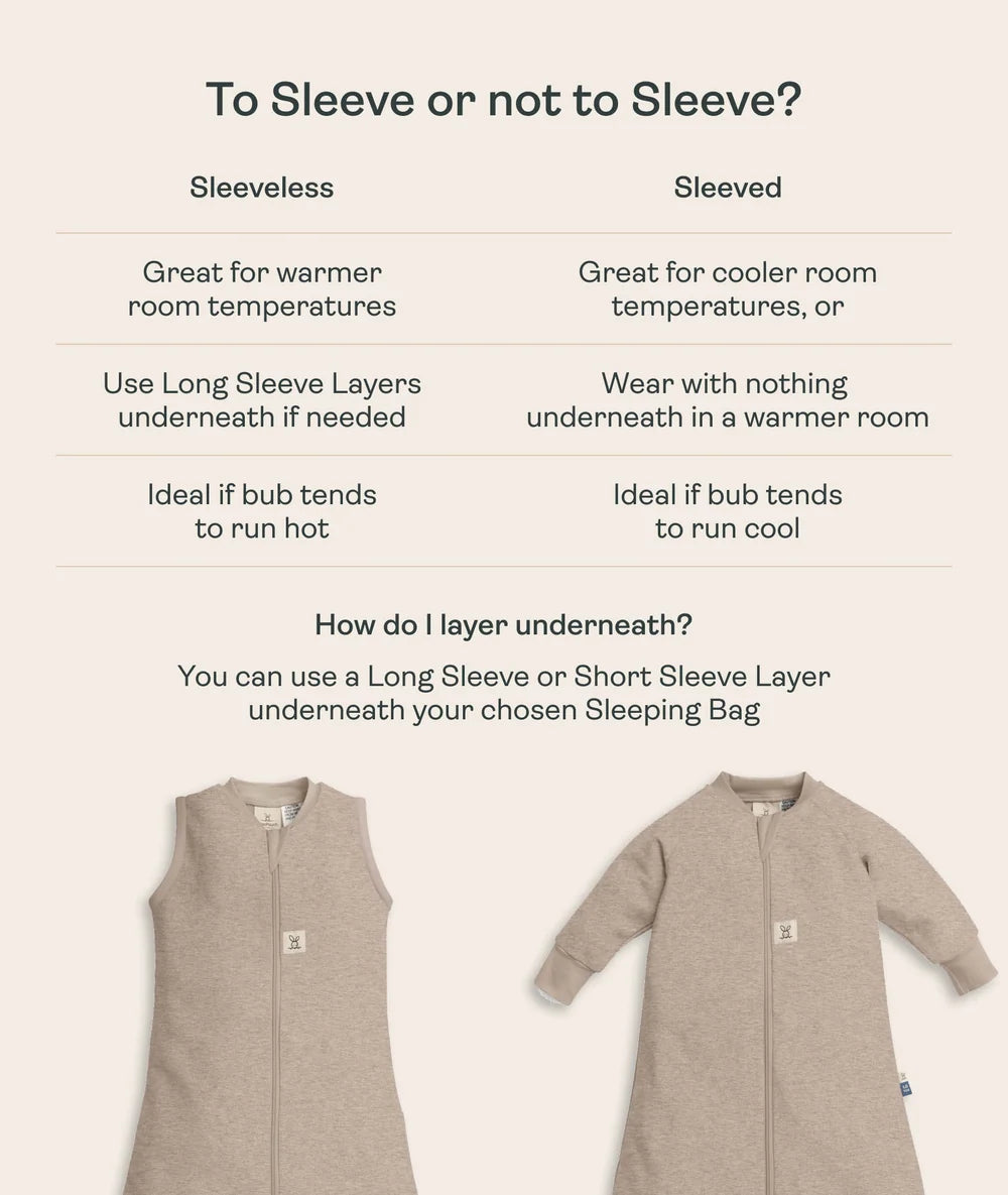 Jersey Sleeping Bag N/S 1.0 TOG - Taupe Marl