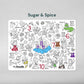 Sugar & Spice Classic Colouring & Doodle Mat