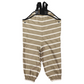 Striped Colour Change Overalls - Chestnut