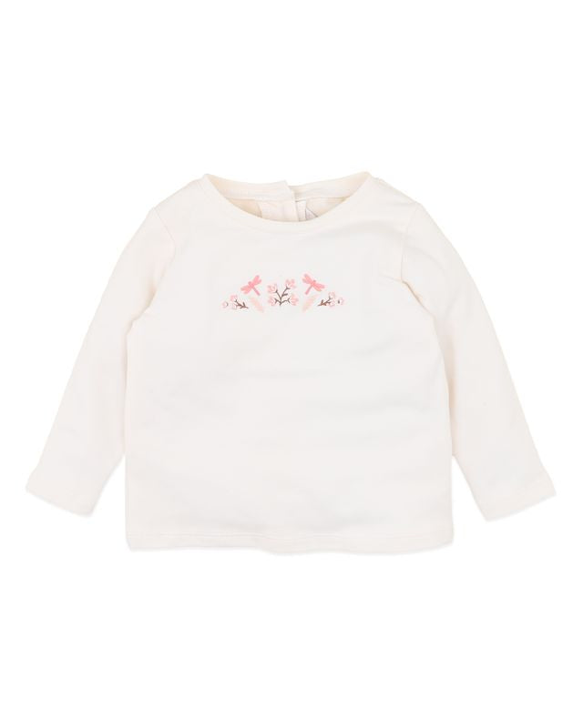 Dragonfly  L/S Tee - Cream